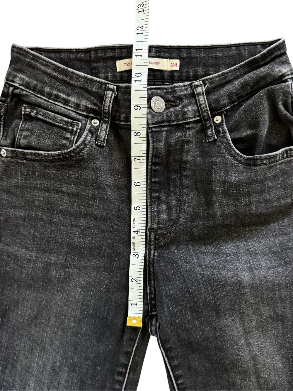 Levi’s 721 High Rise Skinny Jeans Steady Rock W24 L30 - Picture 9 of 10